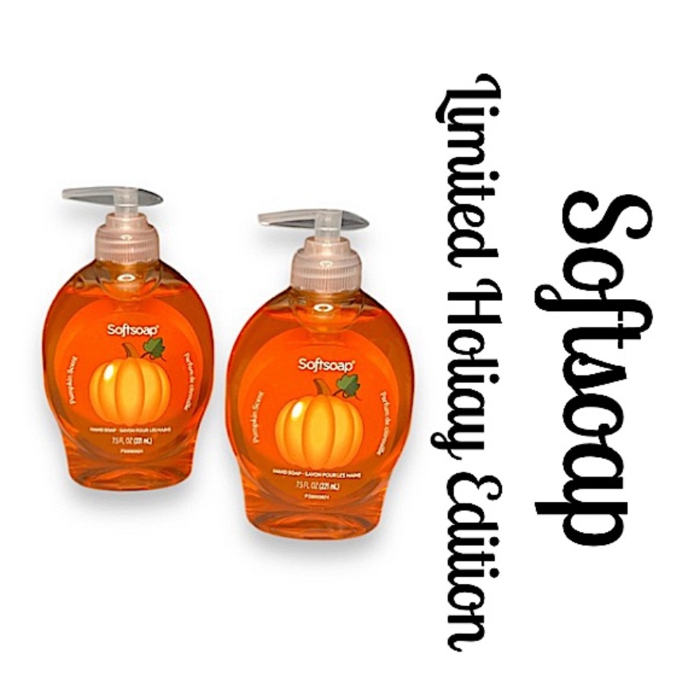 NEW VIRAL Softsoap Limited Holiday Edition 2pc Pumpkin Liquid Hand Soap Bundle